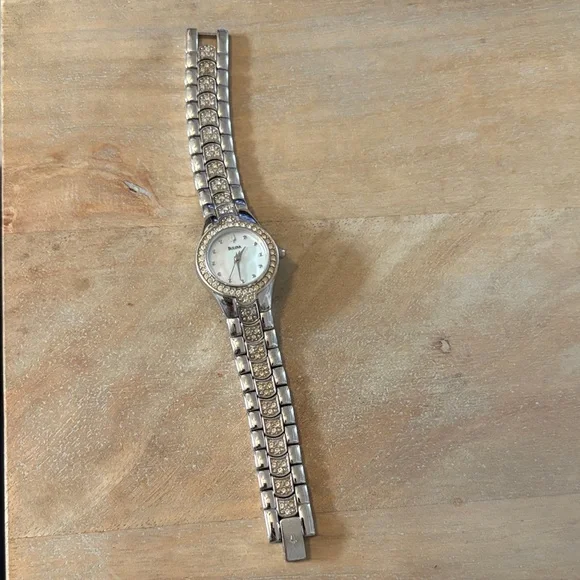 Bulova Silver Timepiece with Sparkling Details 2025351.jpg main image 3